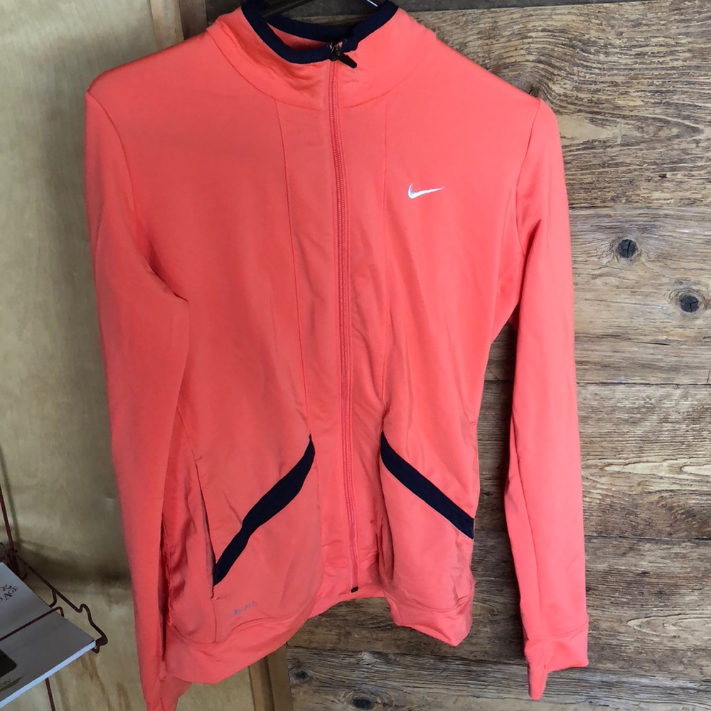 Nike Dry fit long sleeved zippered jacket
